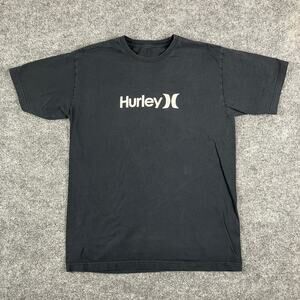 Hurley T-Shirt Mens XL Black Graphic Logo Short Sleeve Skate Surf Casual